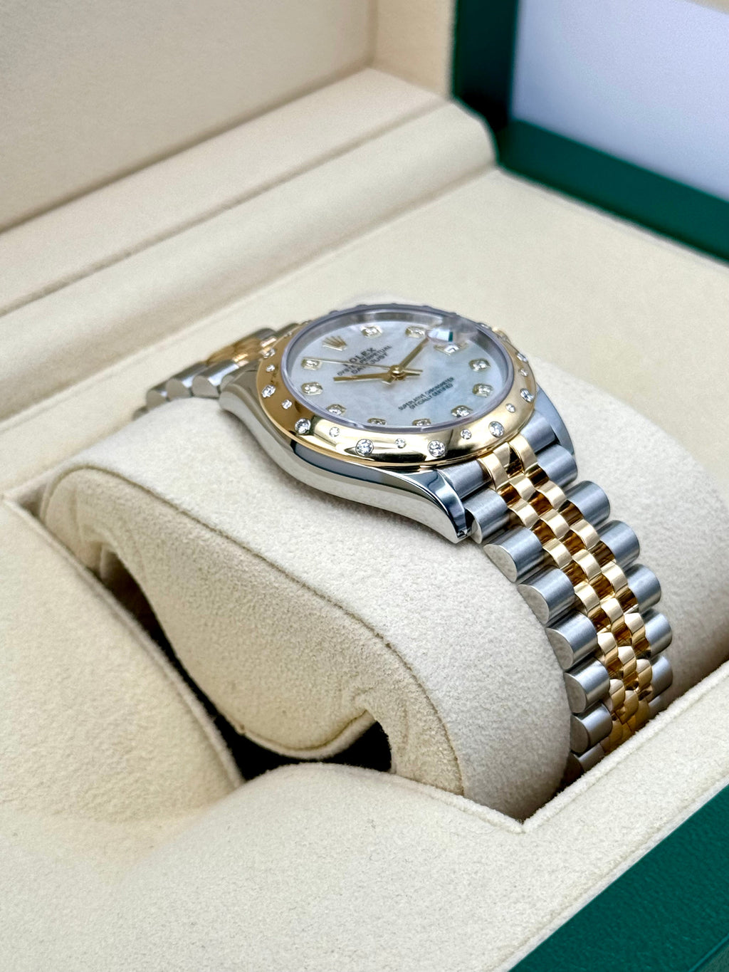 2021 Rolex Datejust 31mm 278343RBR Two-Tone Jubilee MOP Diamond Dial