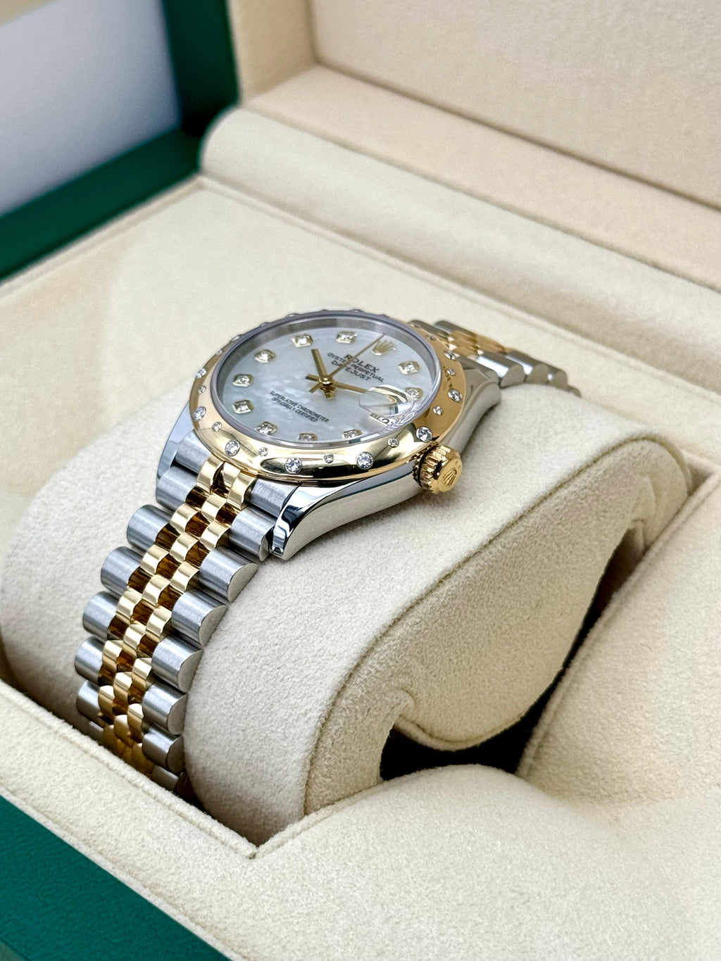 2021 Rolex Datejust 31mm 278343RBR Two-Tone Jubilee MOP Diamond Dial