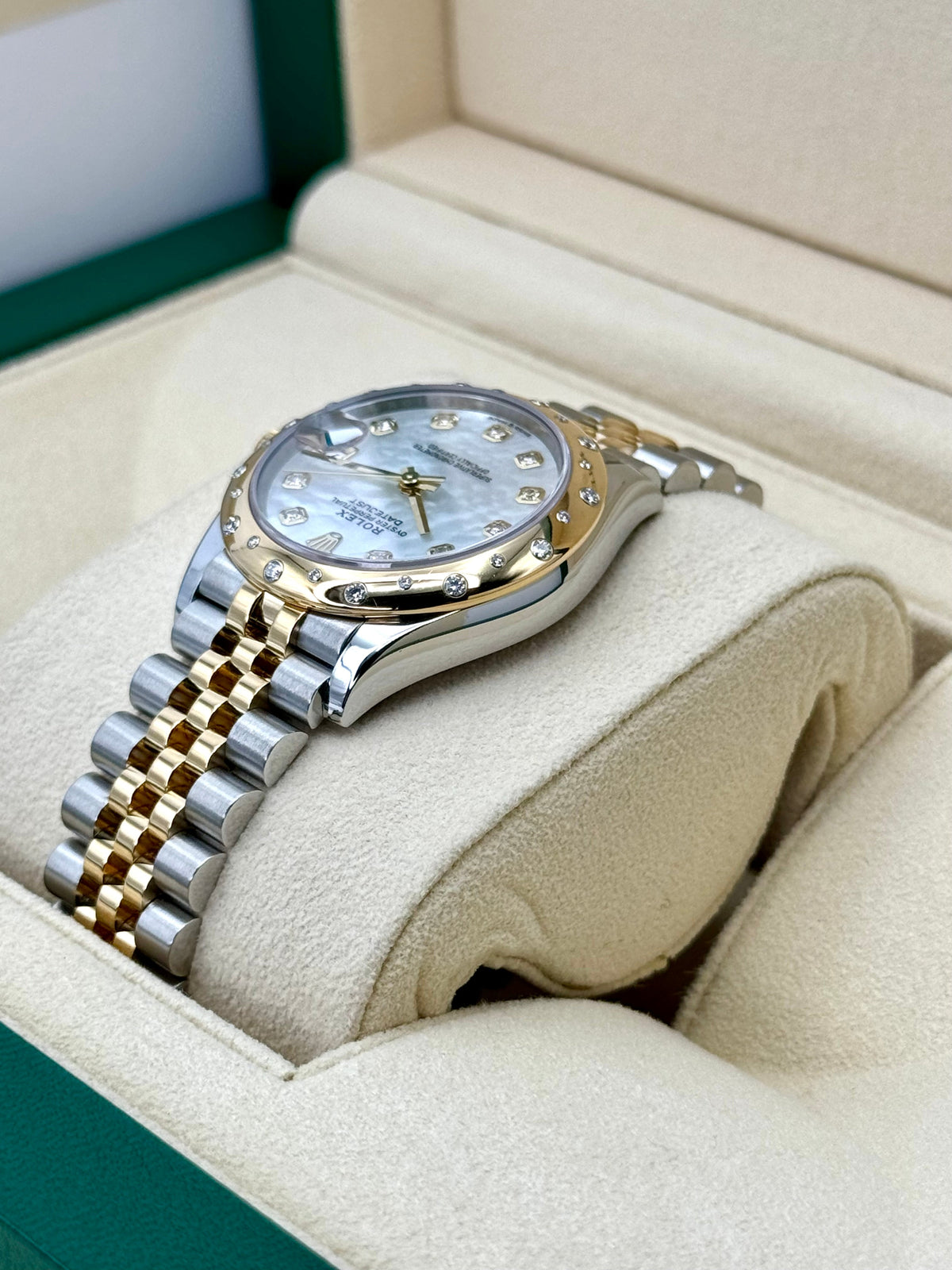2021 Rolex Datejust 31mm 278343RBR Two-Tone Jubilee MOP Diamond Dial