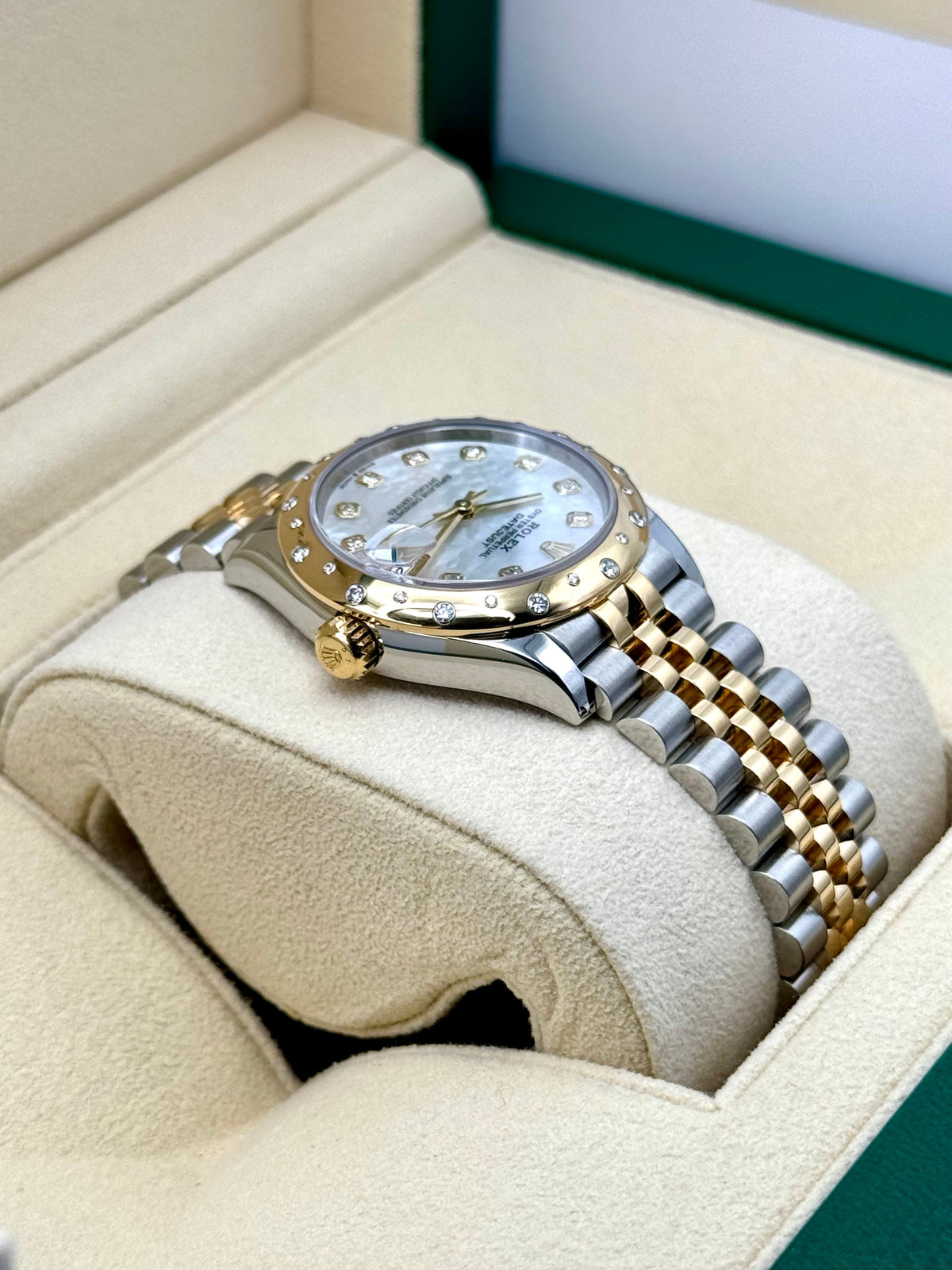 2021 Rolex Datejust 31mm 278343RBR Two-Tone Jubilee MOP Diamond Dial