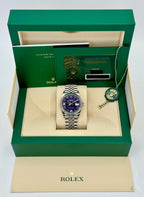 2023 Rolex Datejust 36mm 126234 Stainless Steel Jubilee Purple Dial
