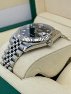 2021 Rolex Datejust 41mm 126334 Jubilee Black Diamond Dial