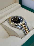 NEW 2025 Rolex Datejust 41mm 126333 Two-Tone Jubilee Black Diamond Dial