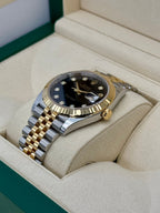 NEW 2025 Rolex Datejust 41mm 126333 Two-Tone Jubilee Black Diamond Dial