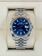 2022 Rolex Datejust 41mm 126334 Stainless Steel Jubilee Blue Dial