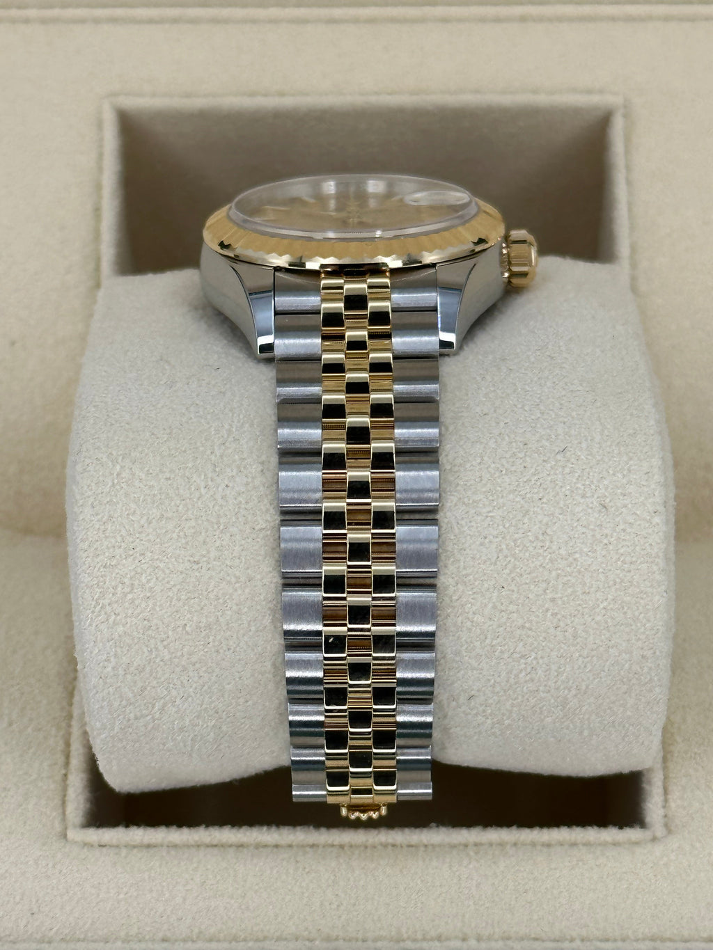 NEW 2023 Lady-Datejust 28mm 279173 Two-Tone Gold Stick Dial