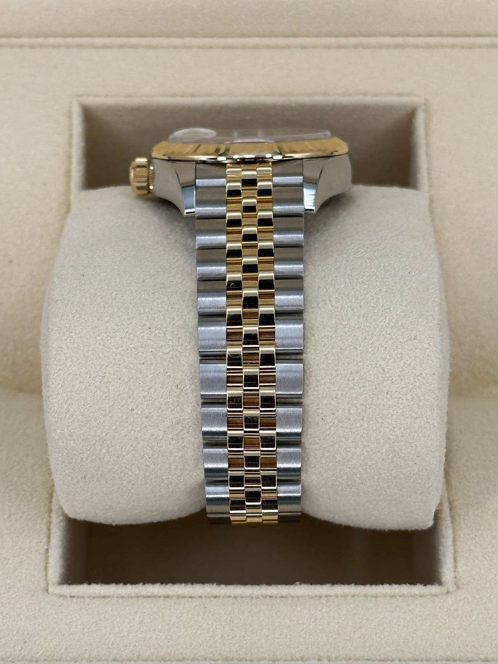 NEW 2023 Lady-Datejust 28mm 279173 Two-Tone Gold Stick Dial