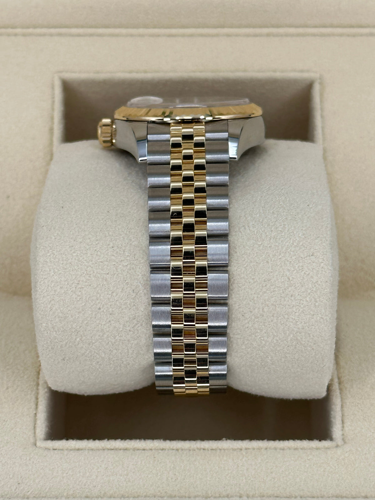 NEW 2023 Lady-Datejust 28mm 279173 Two-Tone Gold Stick Dial