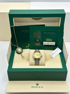 NEW 2023 Lady-Datejust 28mm 279173 Two-Tone Gold Stick Dial