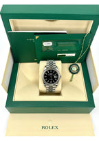 2021 Rolex Datejust 41mm 126334 Stainless Steel Jubilee Black Stick Dial