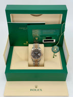 NEW 2025 Rolex Datejust 36mm 126231 Two-Tone Jubilee Slate Rhodium Diamond Dial