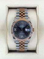 NEW 2025 Rolex Datejust 36mm 126231 Two-Tone Jubilee Slate Rhodium Diamond Dial