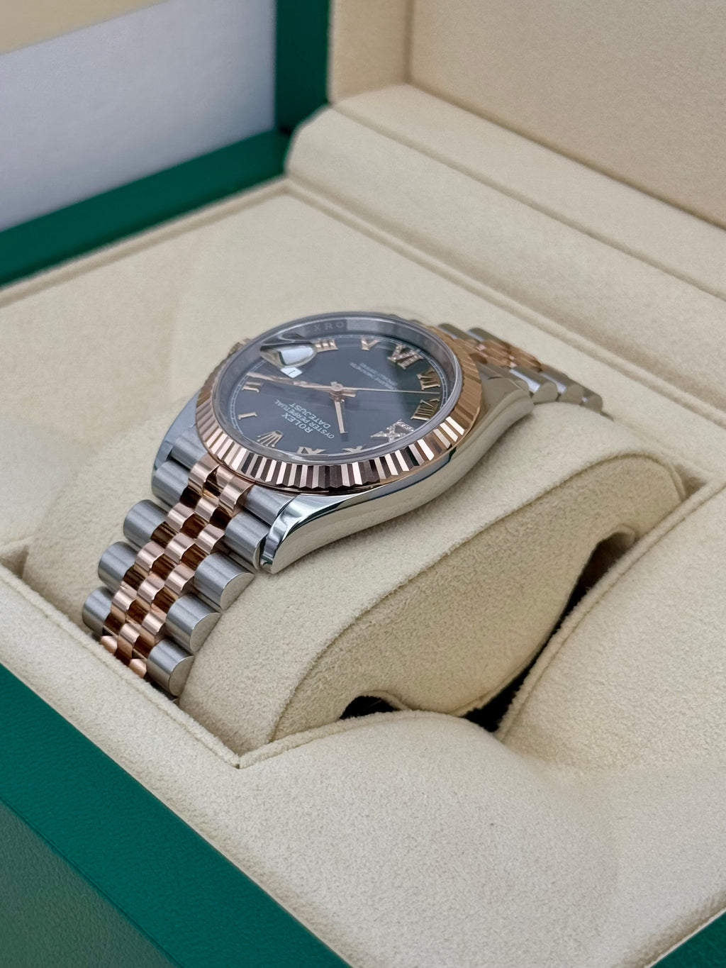 NEW 2025 Rolex Datejust 36mm 126231 Two-Tone Jubilee Slate Rhodium Diamond Dial
