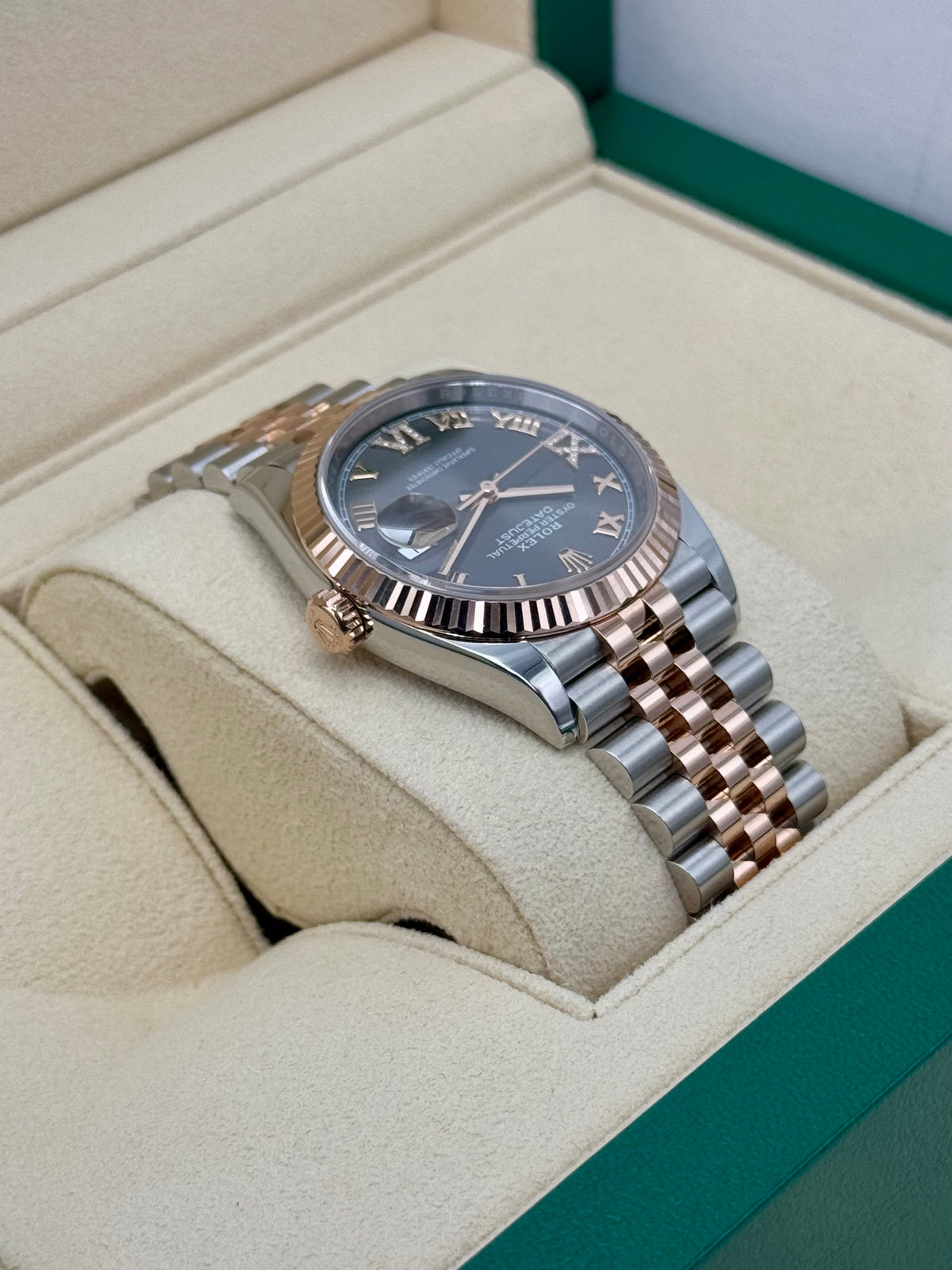 NEW 2025 Rolex Datejust 36mm 126231 Two-Tone Jubilee Slate Rhodium Diamond Dial