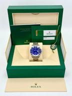2018 Rolex Submariner "Smurf" 40mm 116619LB White Gold Blue Dial