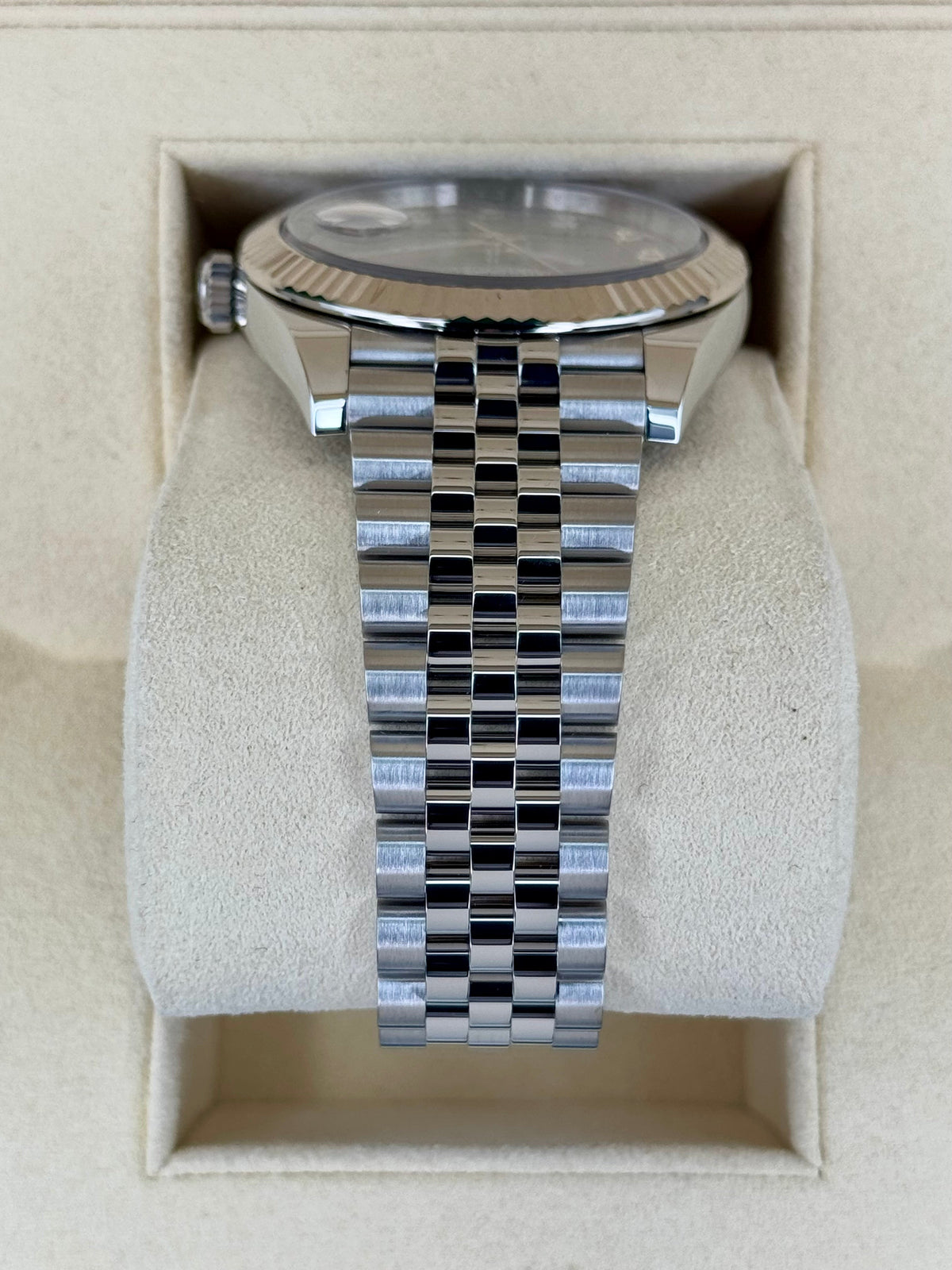 2017 Datejust 41mm 126334 Stainless Steel Jubilee Rhodium Diamond Dial