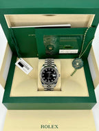 2021 Rolex Datejust 41mm 126334 Jubilee Black Diamond Dial