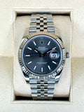 2021 Rolex Datejust 41mm 126334 Stainless Steel Jubilee Rhodium Dial