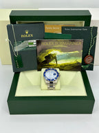 2009 Rolex Submariner “Smurf” 40mm 116619LB White Gold Blue Dial