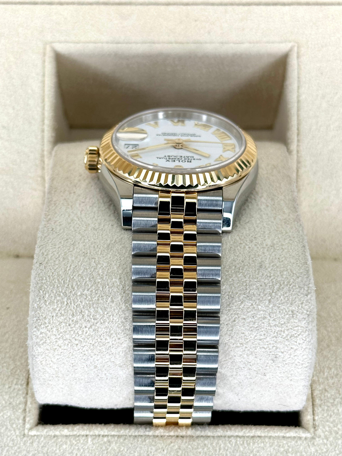 2022 Rolex Lady Datejust 31mm 278273 Jubilee White Roman Numeral Dial