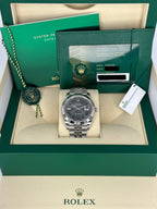 2023 Rolex Datejust 41mm 126334 Stainless Steel Jubilee Wimbledon Dial