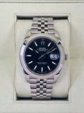 2018 Rolex Datejust 41mm 126300 Stainless Steel Jubilee Black Dial