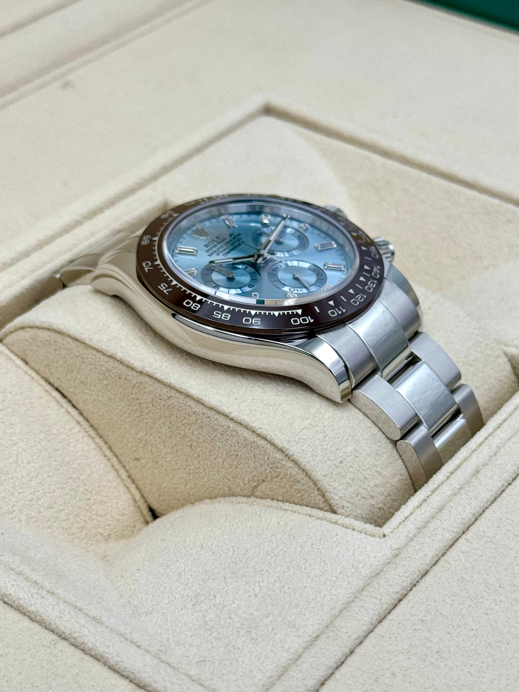 2023 Rolex Daytona 40mm 116506 Platinum Ice Blue Diamond Dial