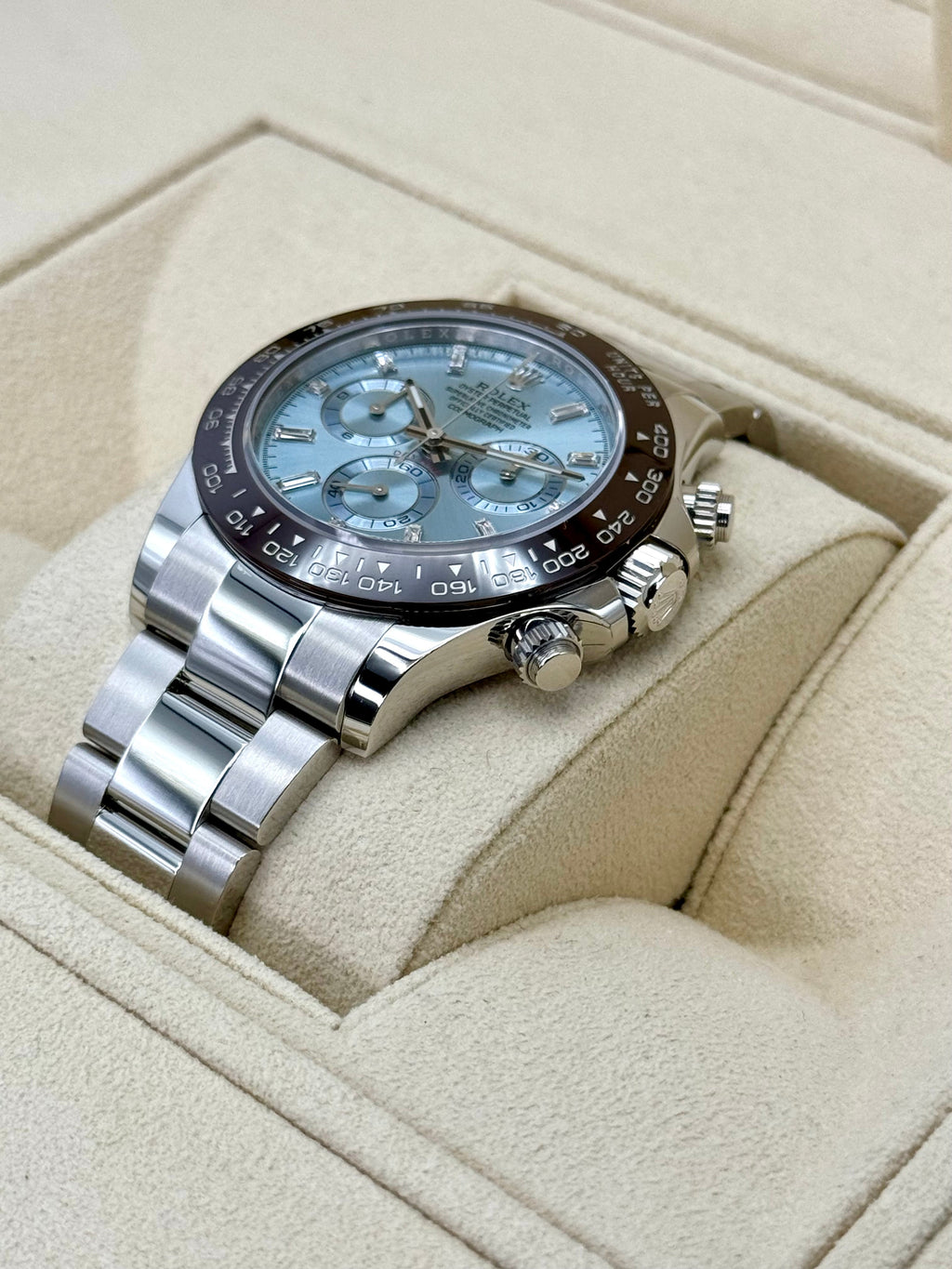 2023 Rolex Daytona 40mm 116506 Platinum Ice Blue Diamond Dial