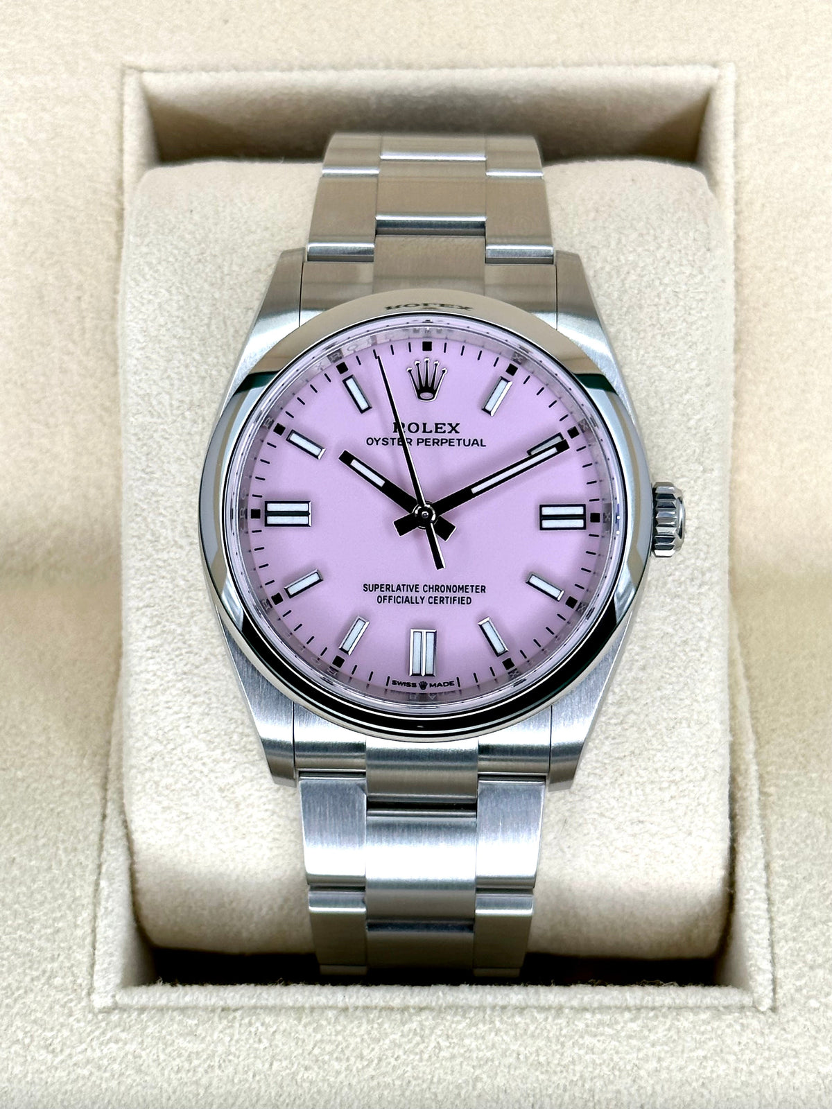 NEW 2025 Rolex Oyster Perpetual 36mm 126000 Candy Pink Dial