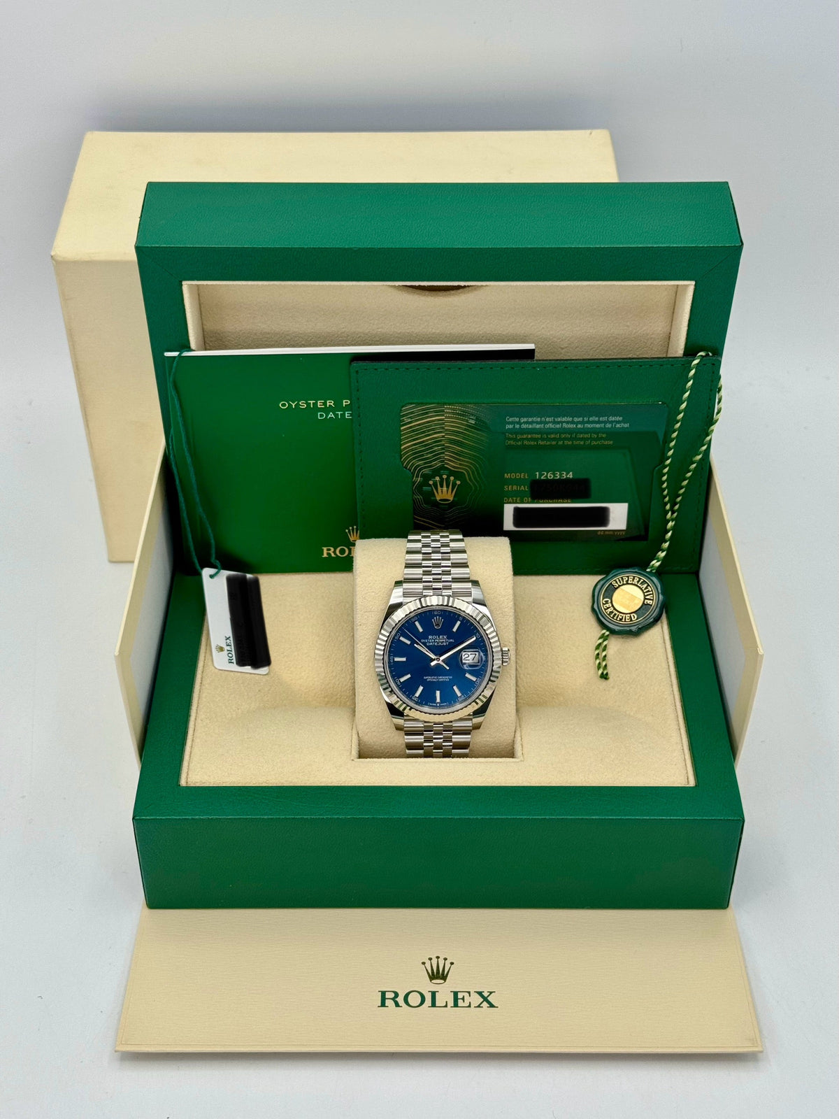 NEW 2025 Rolex Datejust 41mm 126334 Stainless Steel Jubilee Blue Dial