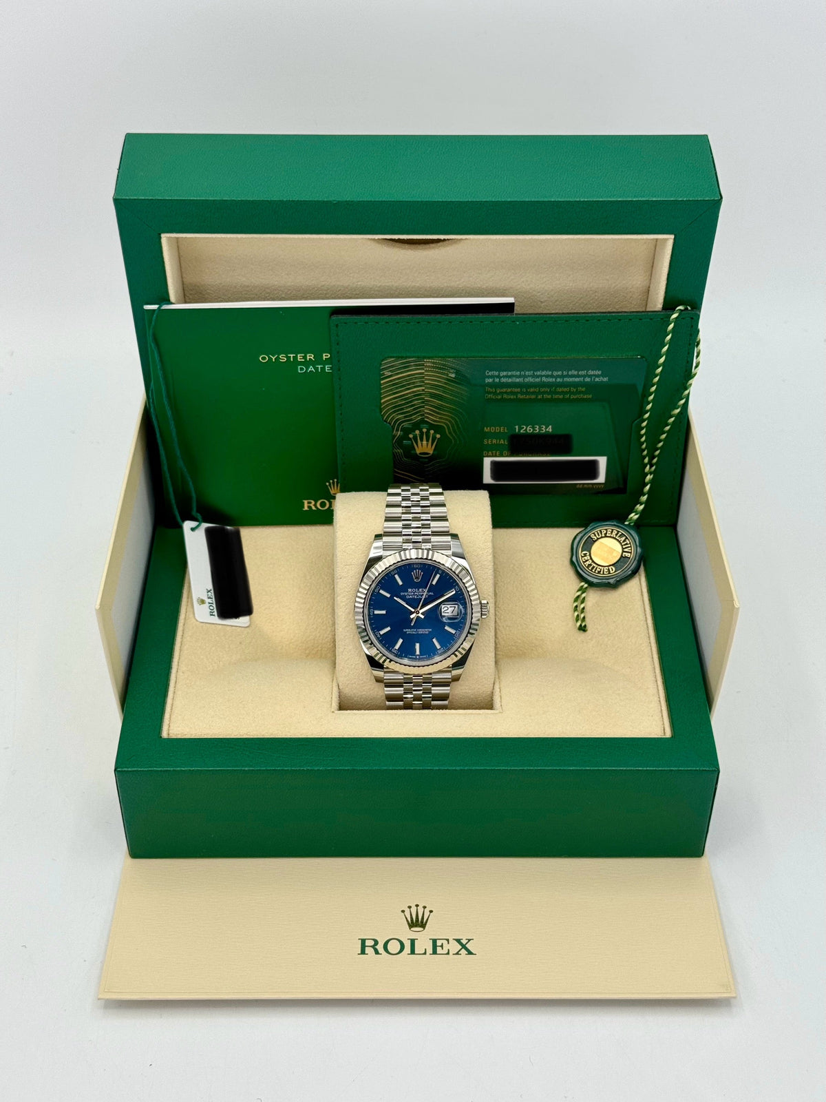 NEW 2025 Rolex Datejust 41mm 126334 Stainless Steel Jubilee Blue Dial