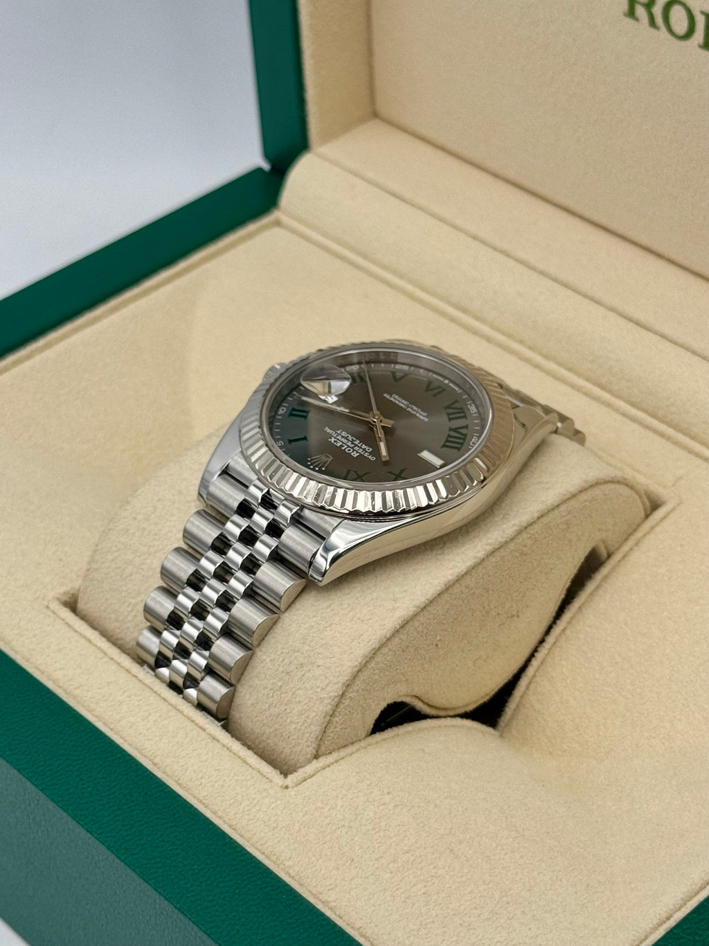 2020 Rolex Datejust 41mm 126334 Stainless Steel Jubilee Wimbledon Dial
