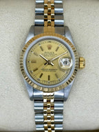 1990 Rolex Lady Datejust 26mm 69173 Two-Tone Jubilee Champagne Dial