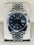 NEW Rolex 2023 Datejust 41mm 126300 Jubilee Rhodium Dial