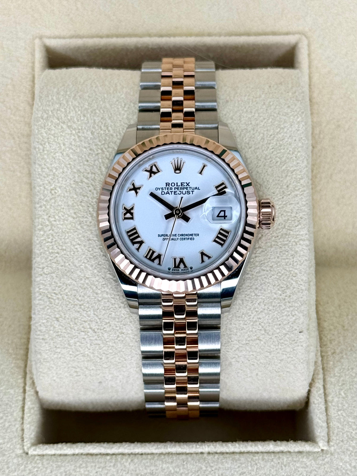NEW 2025 Rolex Lady-Datejust 28mm 279171 Jubilee White Dial