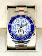 2022 Rolex Yacht-Master II 44mm 116681 Two-Tone White Dial