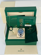 2021 Rolex Datejust 41mm 126300 Oyster Blue Roman Numeral Dial