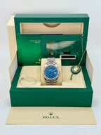 2022 Rolex Datejust 41mm 126334 Stainless Steel Jubilee Blue Dial