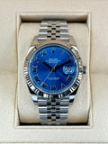2022 Rolex Datejust 41mm 126334 Stainless Steel Jubilee Blue Dial