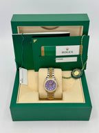 2018 Lady-Datejust 28mm 279383RBR Lavender Stripe Motif Diamond Dial