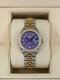 2018 Lady-Datejust 28mm 279383RBR Lavender Stripe Motif Diamond Dial