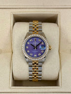2018 Lady-Datejust 28mm 279383RBR Lavender Stripe Motif Diamond Dial