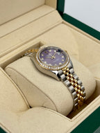 2018 Lady-Datejust 28mm 279383RBR Lavender Stripe Motif Diamond Dial
