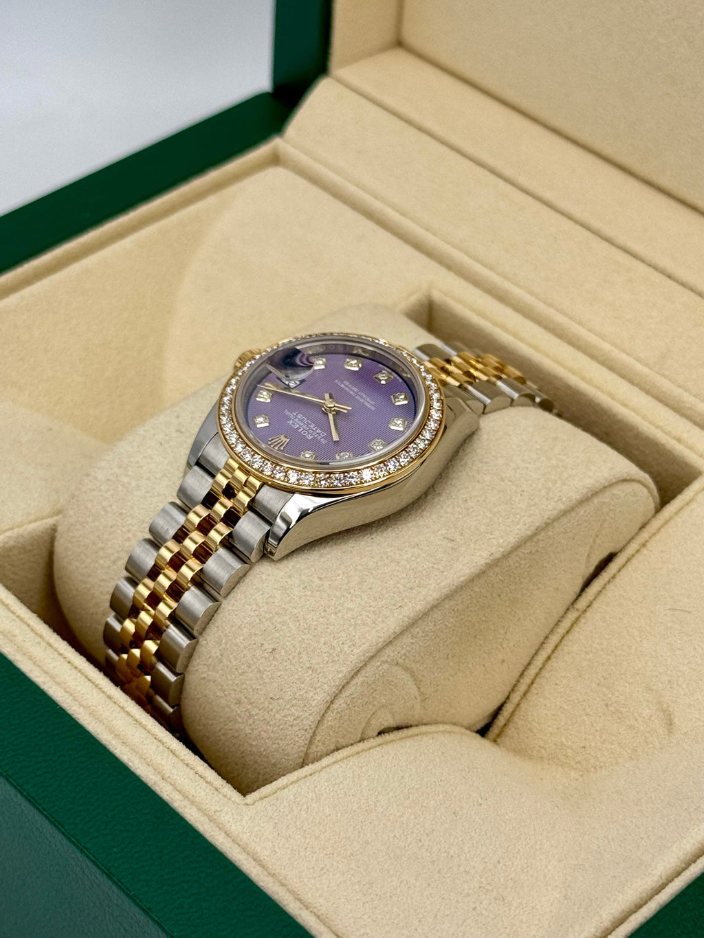 2018 Lady-Datejust 28mm 279383RBR Lavender Stripe Motif Diamond Dial