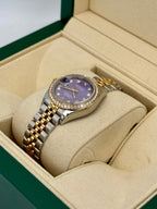 2018 Lady-Datejust 28mm 279383RBR Lavender Stripe Motif Diamond Dial