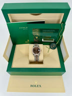 NEW 2023 Rolex Lady Datejust 31mm 278381RBR Two-Tone Chocolate Dial
