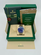 2012 Rolex Submariner "Smurf" 40mm 116619 White Gold Blue Dial