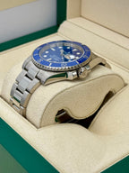 2012 Rolex Submariner "Smurf" 40mm 116619 White Gold Blue Dial