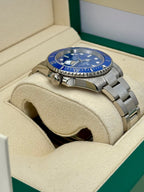 2012 Rolex Submariner "Smurf" 40mm 116619 White Gold Blue Dial