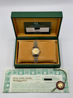 1997 Rolex Lady Datejust 26mm 69173 Two-Tone Jubilee Champagne Dial
